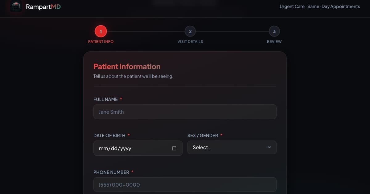 RampartMD booking